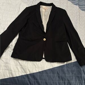 Philosophy Black Blazer with Gold Button